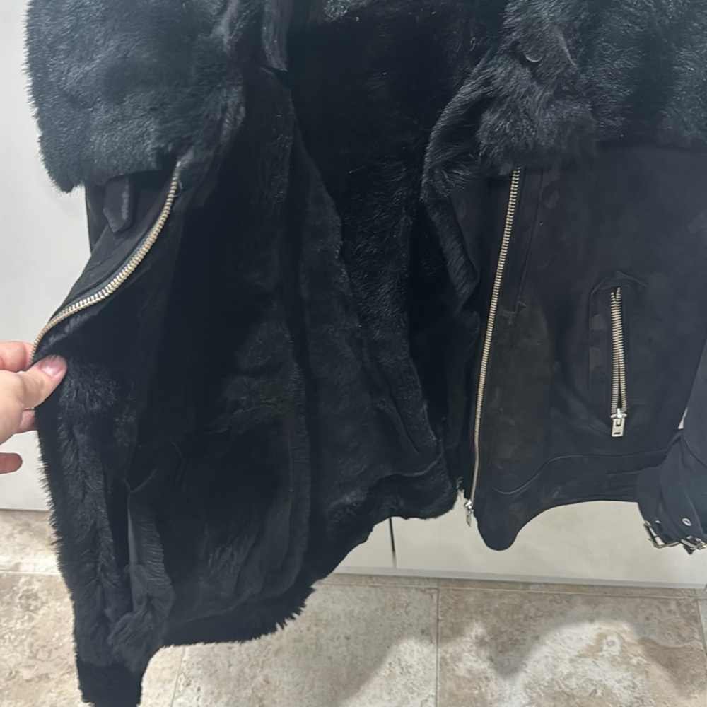 Shearling Moto Jacket - Picture 6 of 7